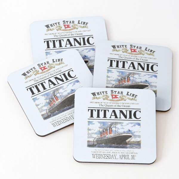 Item preview,  Titanic Sinking Vintage Poster Cruise Ship Atlantic Ocean Voyage  designed and sold by TopTeeShop.