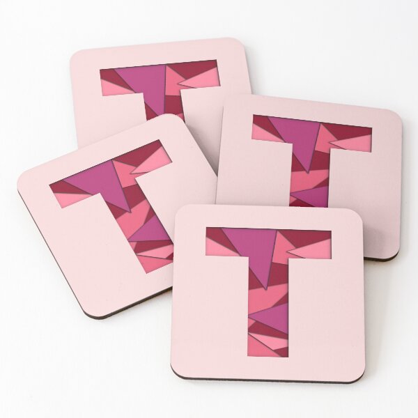 Item preview, 3D Papercut Alphabet -  T - Girly Pink designed and sold by AuroCreatives.