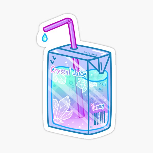 "crystal juice box pastel cute " Sticker by Sciencenerd Redbubble