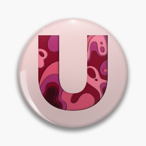 Item preview, 3D Papercut Alphabet -  U - Girly Pink designed and sold by AuroCreatives.