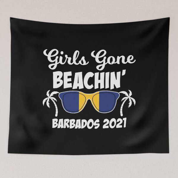 Item preview, Girls Gone Beaching Bachelorette Girls Trip Barbados 2021 print designed and sold by jakehughes2015.
