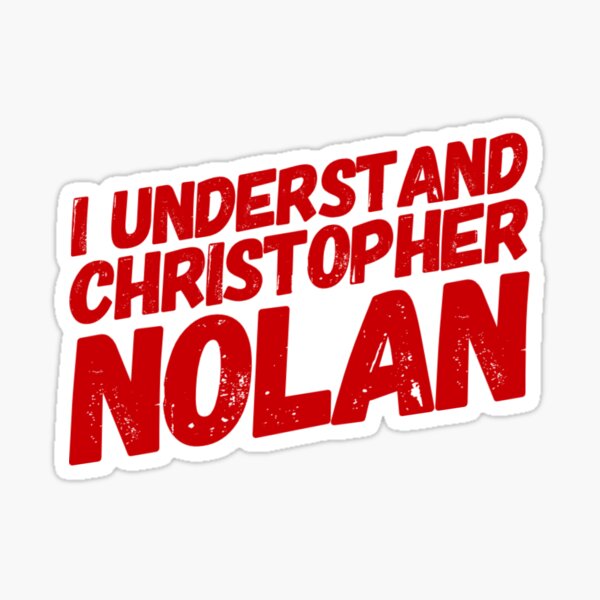 Christopher Nolan Sticker Sticker
