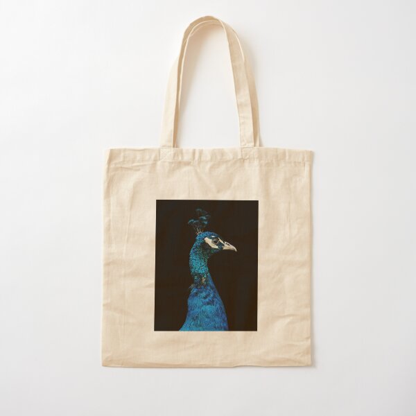 peacock Cotton Tote Bag