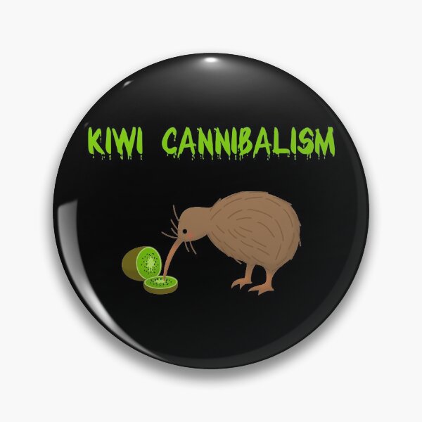 Item preview, Kiwi Cannibalism, Cute New Zealand Kiwi Bird Eating Kiwi Fruit designed and sold by Koalaslifestyle.