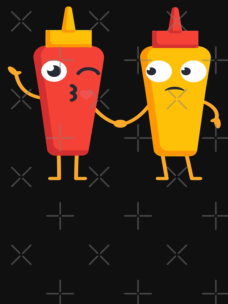"Cute Ketchup Mustard" Tshirt by TrueTrippyArts Redbubble