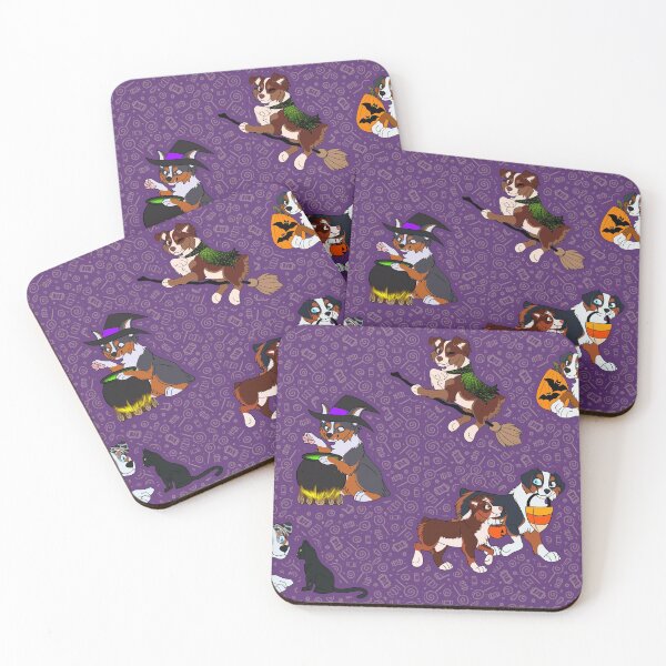 Item preview, Miniature American Shepherd Halloween Pattern designed and sold by StudioFlight.