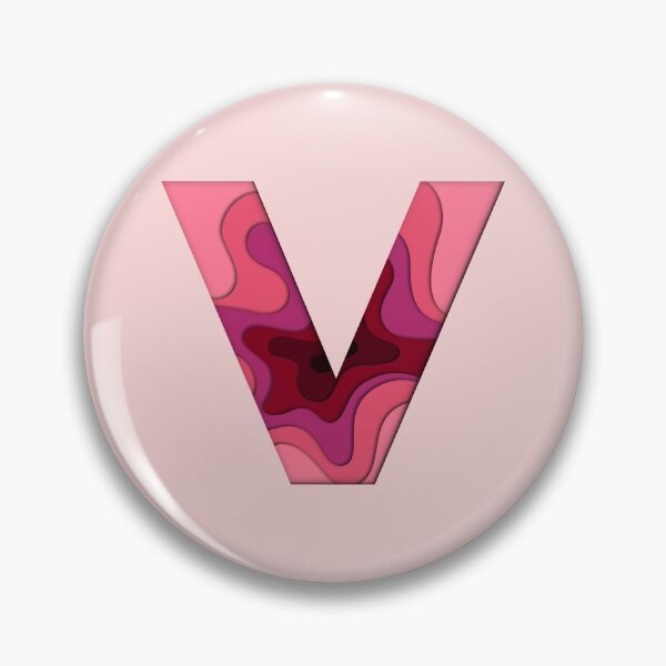 Item preview,  3D Papercut Alphabet -  V - Girly Pink designed and sold by AuroCreatives.