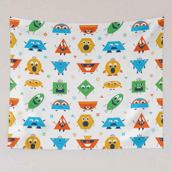 Item preview, Colorful geometric characters designed and sold by Capictures.