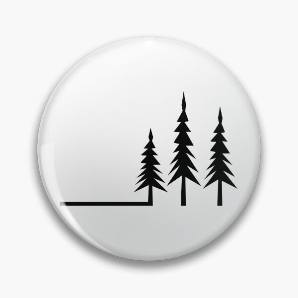 Item preview, Minimalist Tree Forest: Classic black edition designed and sold by Deegital18.