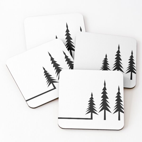 Item preview, Minimalist Tree Forest: Classic black edition designed and sold by Deegital18.