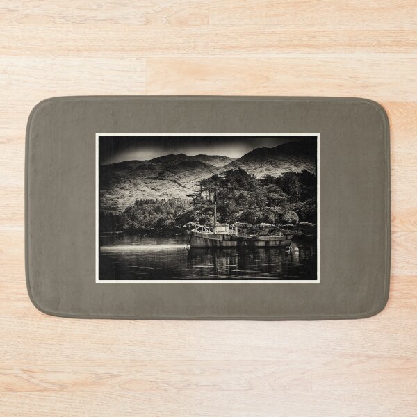 Item preview, Rustic Fishing Boat Beara Peninsula West Kerry Seascape Mountainscape Art Print designed and sold by ROADTROOPER.