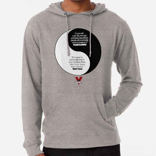 Two views on lying Lightweight Hoodie