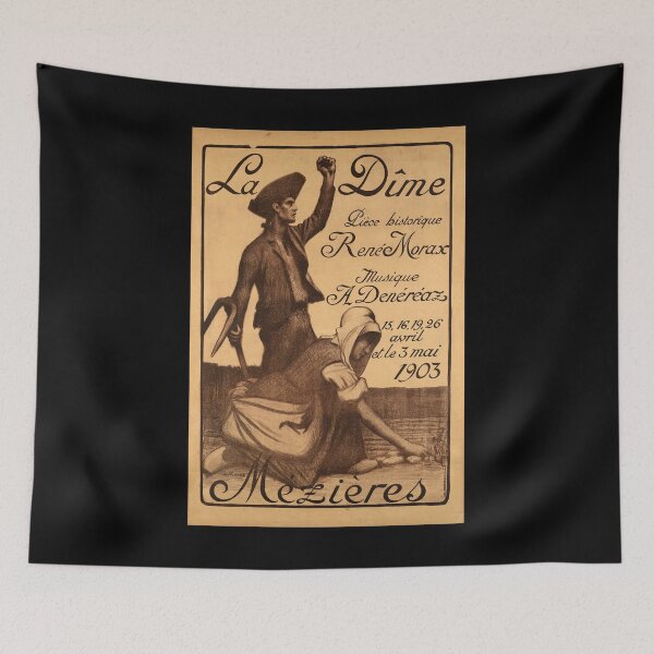 Item preview, retro la dime piece historique rene morax musique a denereaz designed and sold by CorasPosters.