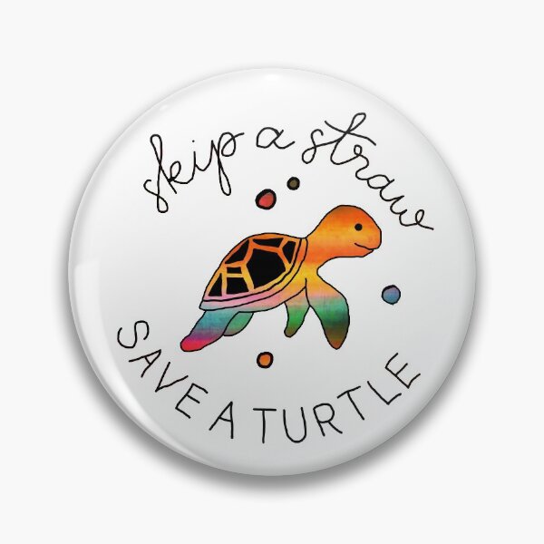 Item preview, Skip a Straw save a Turtle Save the Turtles designed and sold by Sioox.