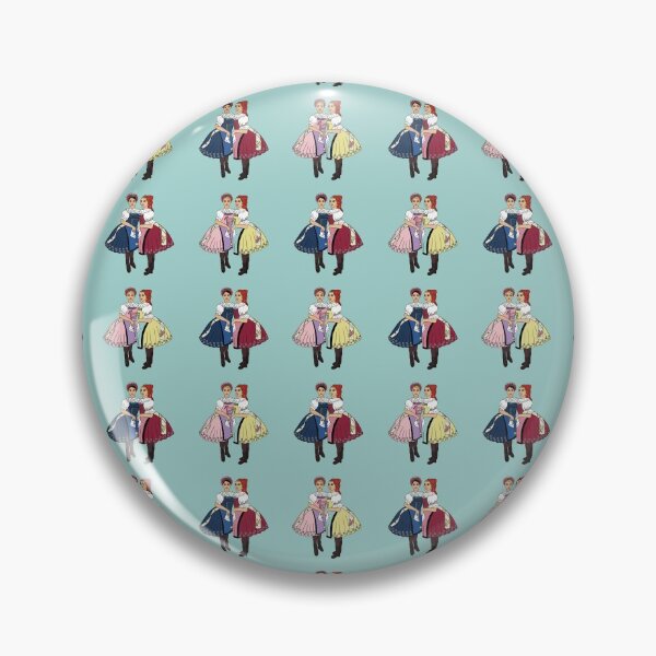 Item preview, Girls of Velke Pavlovice / Holky z Velke Pavlovic on blue, Czech folklore, Moravian folklore,  designed and sold by Folkiestore.