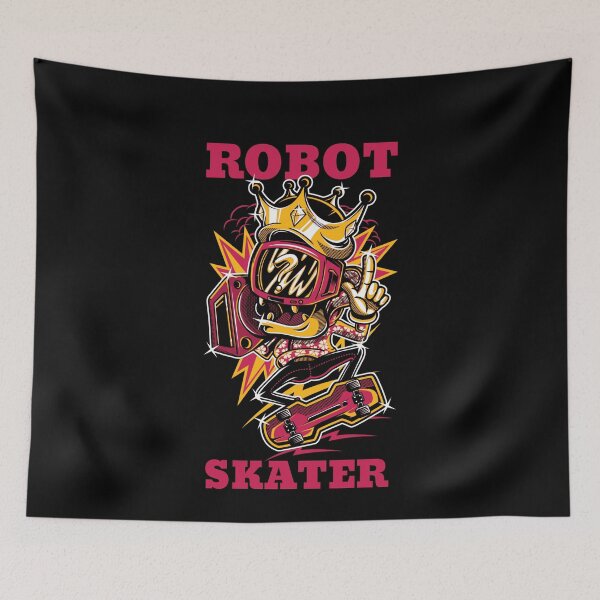 Item preview, Robot Skater Gangster Skateboarding Robot designed and sold by jacks-tees.
