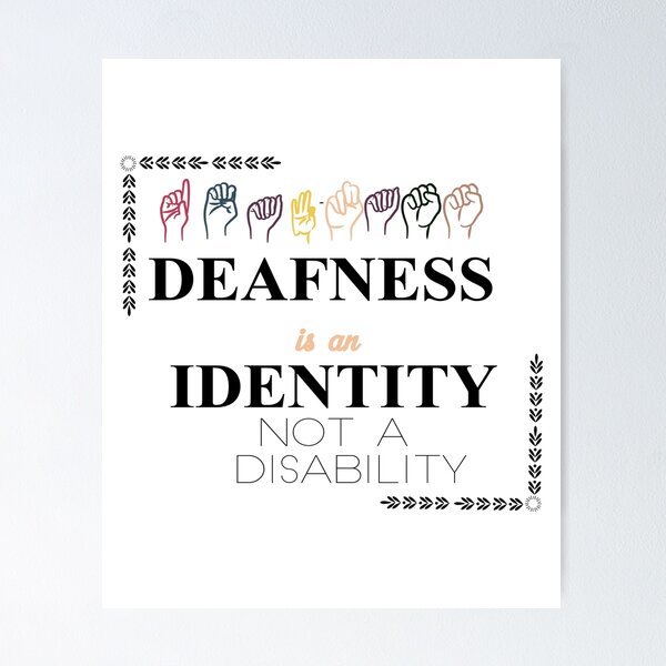 Item preview, deafness is an identity not a disability designed and sold by melania-shop.