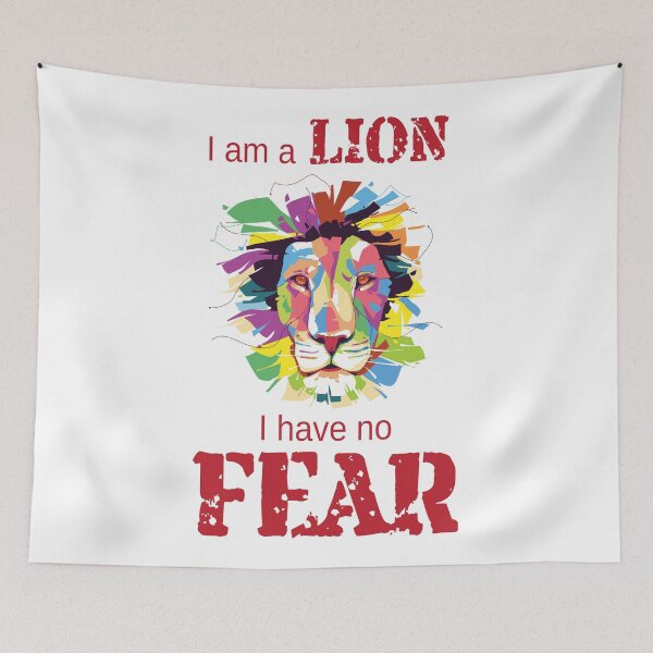 Item preview, I Am A Lion I Have No Fear designed and sold by 4AllTimes.