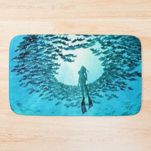 Item preview, The diver and her sharks. designed and sold by Karine Dupras.