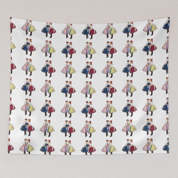 Item preview, Girls of Velke Pavlovice / Holky z Velke Pavlovic on white, Czech folklore, Moravian folklore,  designed and sold by Folkiestore.