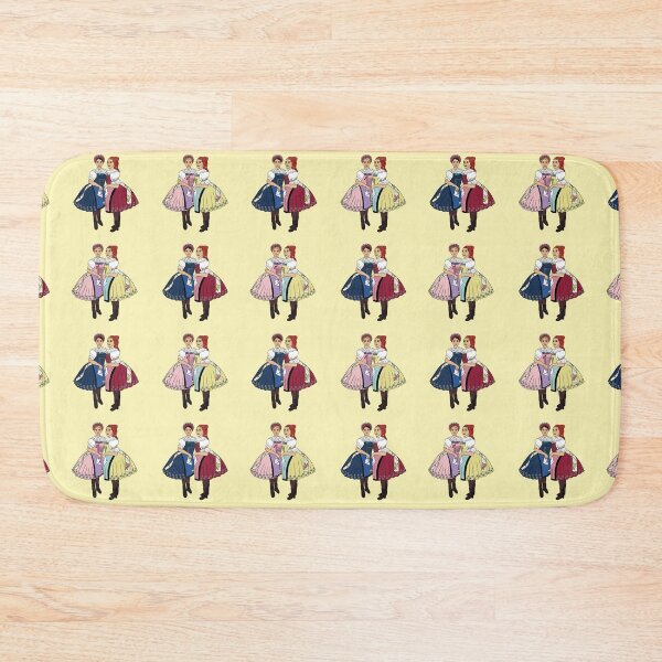 Item preview, Girls of Velke Pavlovice / Holky z Velke Pavlovic on yellow, Czech folklore, Moravian folklore,  designed and sold by Folkiestore.