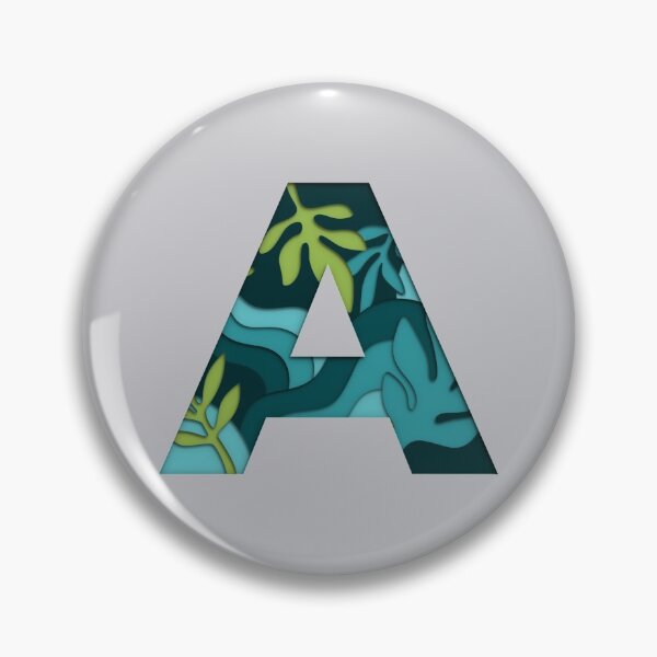 Item preview, 3D Papercut Alphabet -  A - Green Blue designed and sold by AuroCreatives.
