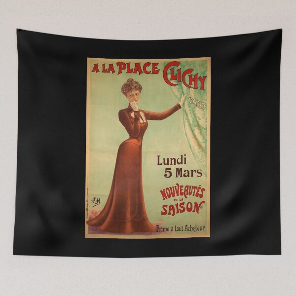 Item preview, retro a la place clichy paris designed and sold by CorasPosters.