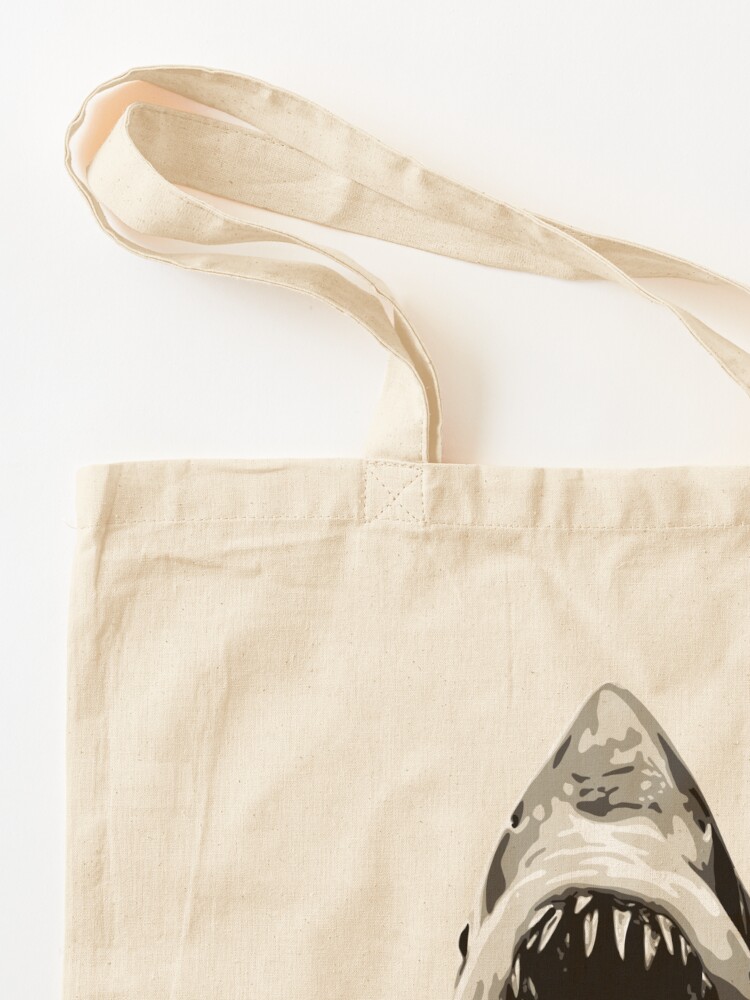 JAWS - Great White Shark Tote Bag by lighthouse-art
