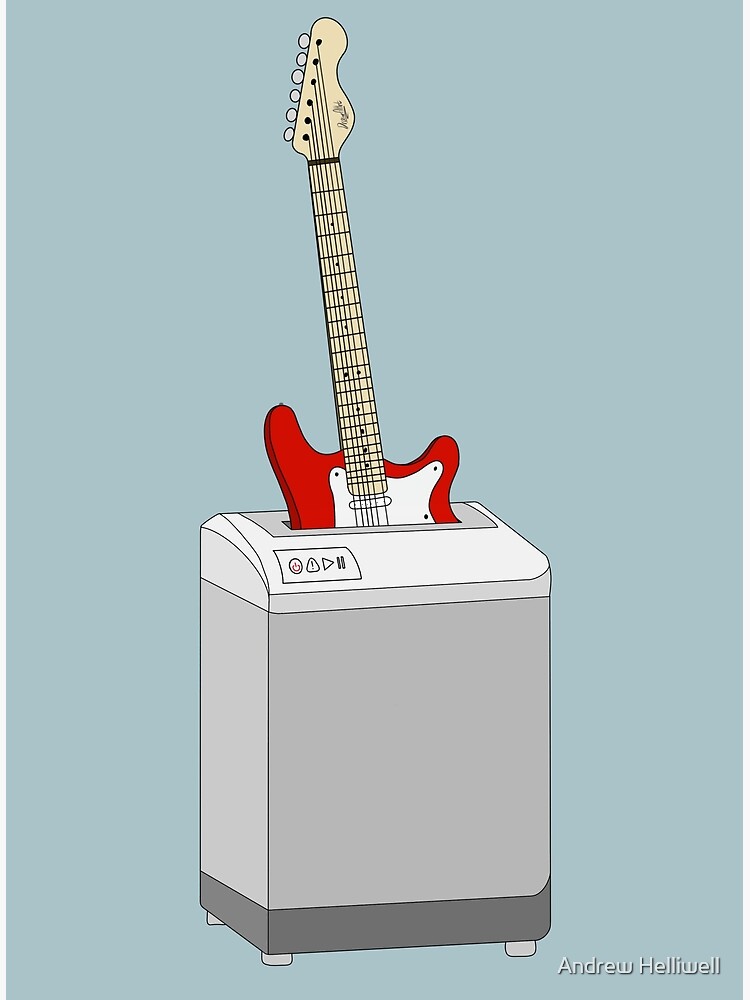Guitar Shredder Poster for Sale by Andrew Helliwell