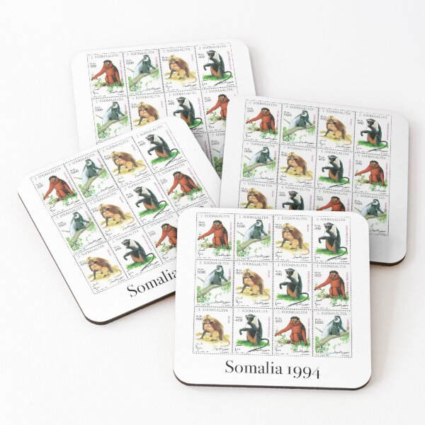 Item preview, Somali Stamps 1994 monkeys designed and sold by GabareyMaanyo.