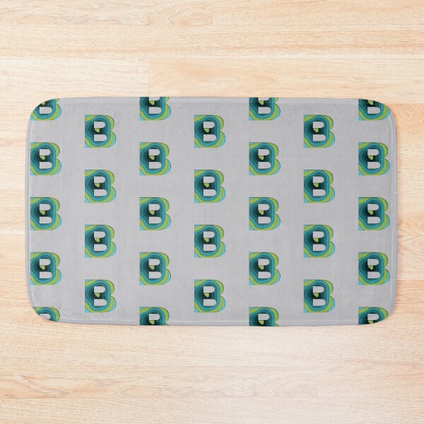 Item preview,  Papercut Alphabet -  B - Green Blue designed and sold by AuroCreatives.