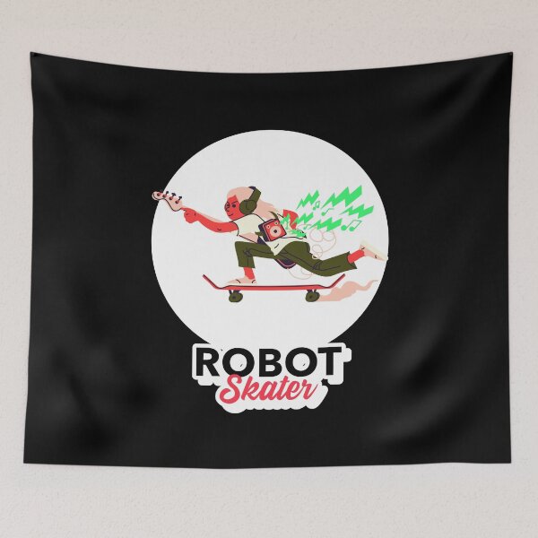 Item preview, Robot Skater Music Skating designed and sold by jacks-tees.