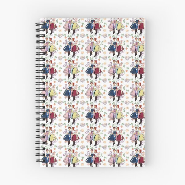 Item preview, Girls of Velke Pavlovice / Holky z Velke Pavlovic on patterned background, Czech folklore, Moravian folklore,  designed and sold by Folkiestore.
