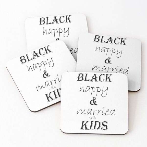 Item preview, black happy and married with kids designed and sold by krypton4shirt.