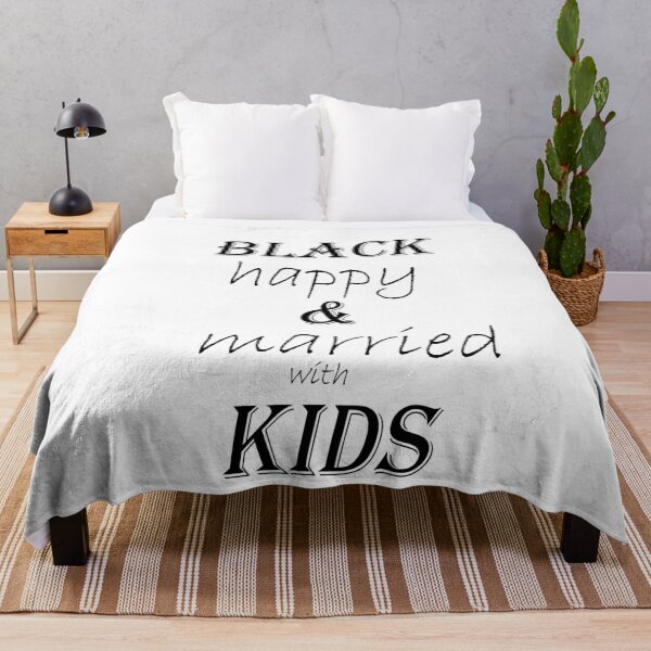 Item preview, black happy and married with kids designed and sold by krypton4shirt.