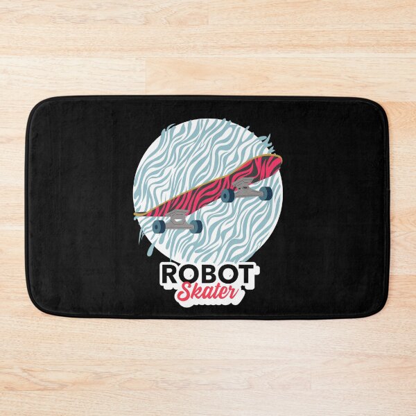 Item preview, Robot Skater Text Simple Skateboard designed and sold by jacks-tees.