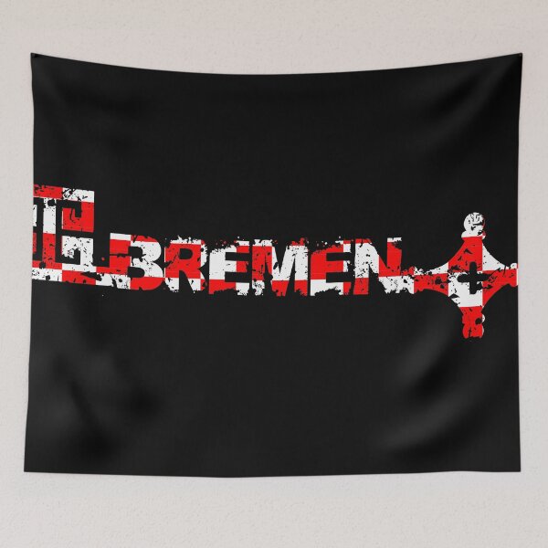 Item preview, Lettering Bremen Bremer Schlüssel in the colors red and white designed and sold by froggy-stylecom.