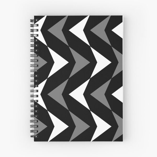 Aperçu de l'œuvre Motif de pointe de flèche noir et blanc géométrique moderne preppy créée et vendue par IamTrending.