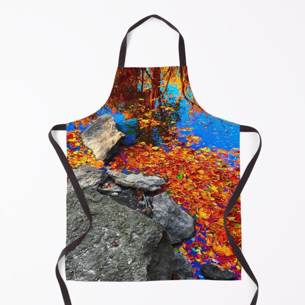 Item preview, Brilliant Autumn Colors on Creek Rock  designed and sold by Zen  Goat.