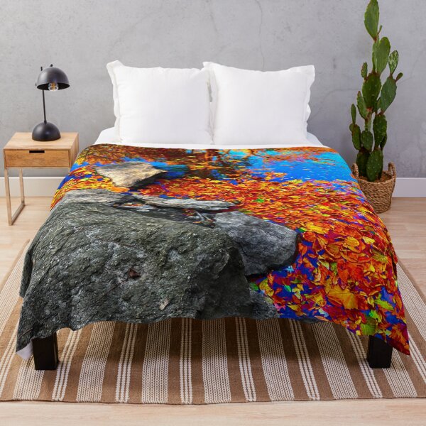 Item preview, Brilliant Autumn Colors on Creek Rock designed and sold by Zen Goat.