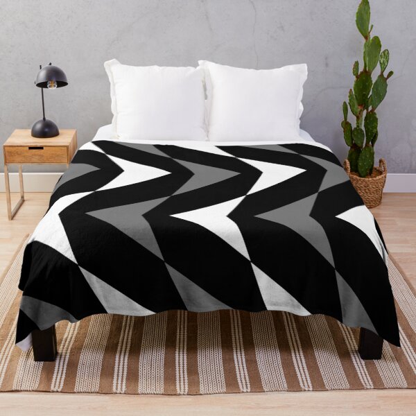 Item preview, Preppy Modern Geometric Grey Black and White Arrowhead Pattern  designed and sold by IamTrending.