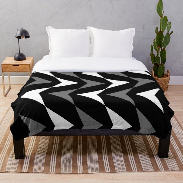 Artikelvorschau, Preppy modernes geometrisches graues Schwarz-Weiß-Pfeilspitzenmuster entworfen und verkauft von IamTrending.