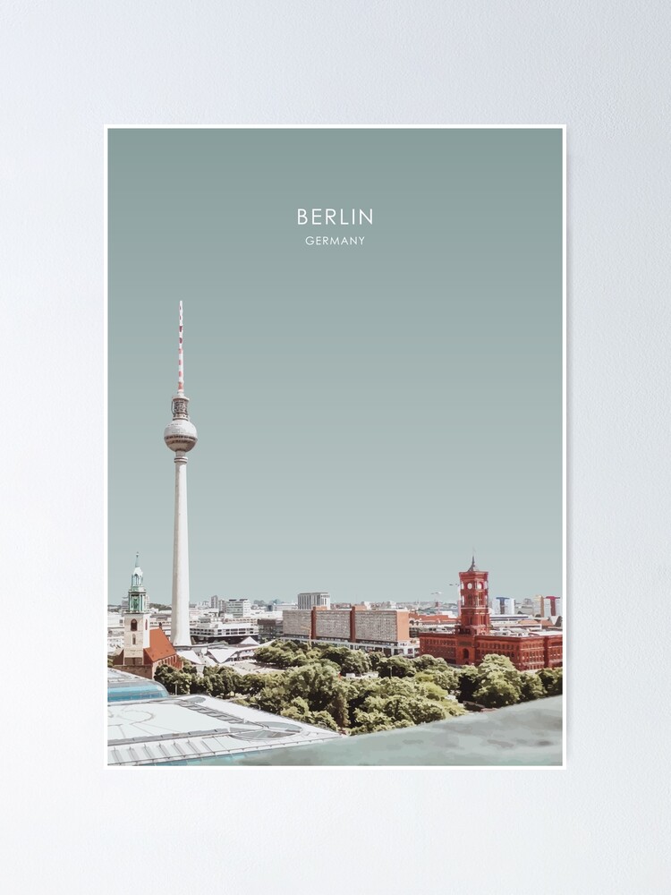 Alternate view of Berlin, Germany Travel Artwork Poster