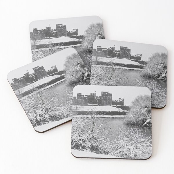 Item preview, Snowy Caerphilly Castle designed and sold by hazel16.
