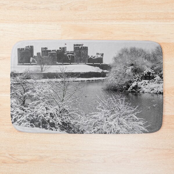 Item preview, Snowy Caerphilly Castle designed and sold by hazel16.