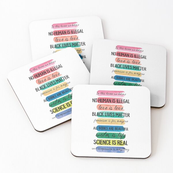Item preview, In this home we believe in humans rights love science and compassion designed and sold by TheMattDesigns.