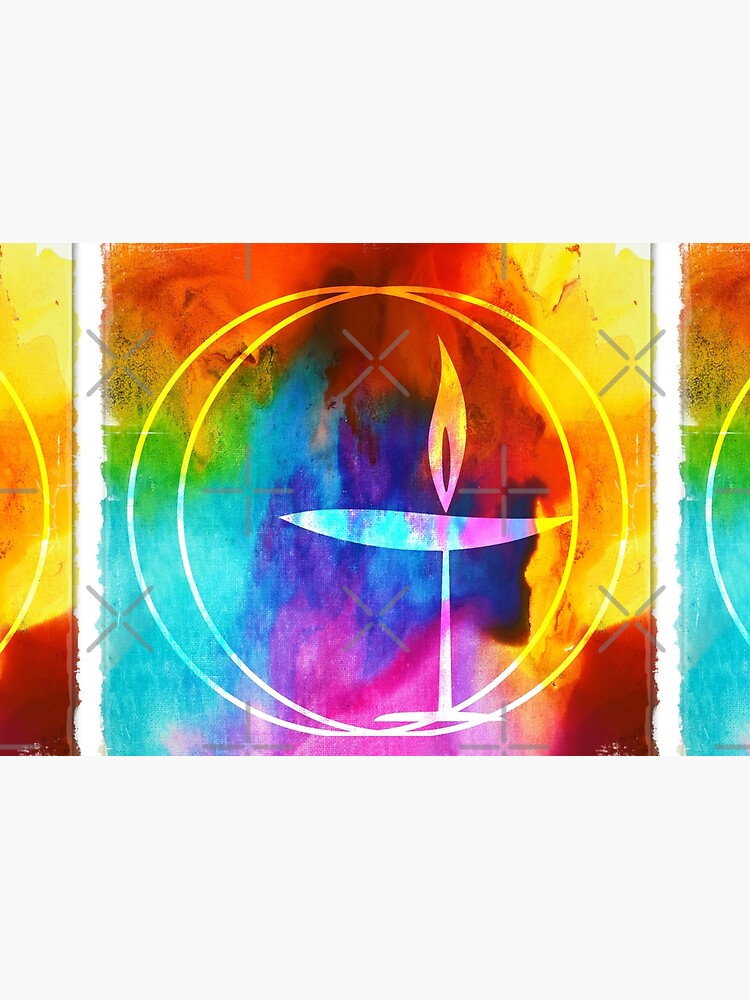 UU Watercolor Flaming Chalice by gwinna