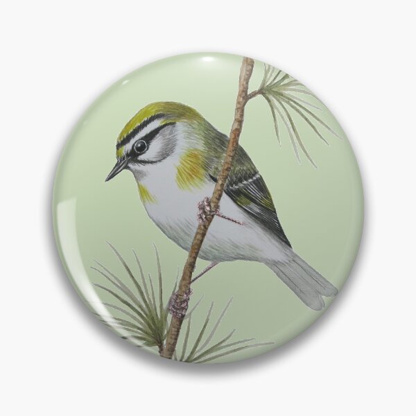 Item preview, Cute Little Goldcrest! Watercolour by Paula McBride designed and sold by TTWG.