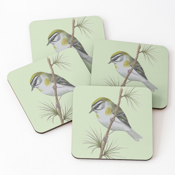 Item preview, Cute Little Goldcrest! Watercolour by Paula McBride designed and sold by TTWG.
