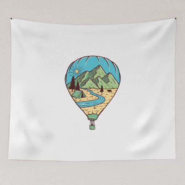Item preview, air ballon camping tent Graphic Very Funny Cool Novelty Design designed and sold by popotamfriends.